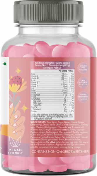 Swisse Me Biotin Gummies For Healthy Hair Skin & Nails Strawberry Flavour Bottle Of 30 Gummies