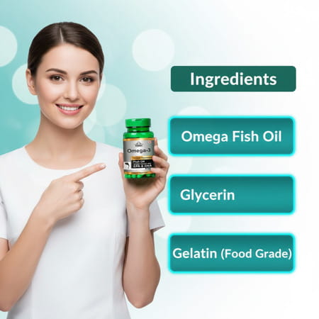 Cipzer Omega-3 Fish Oil Softgel 60 Capsules | Supports Heart| Brain & Joint Wellness