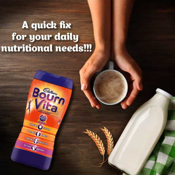 Cadbury Bournvita Chocolate Health Drink (Jar) 1Kg- Pack Of 2