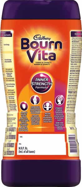 Cadbury Bournvita Chocolate Health Drink (Jar) 1Kg- Pack Of 2