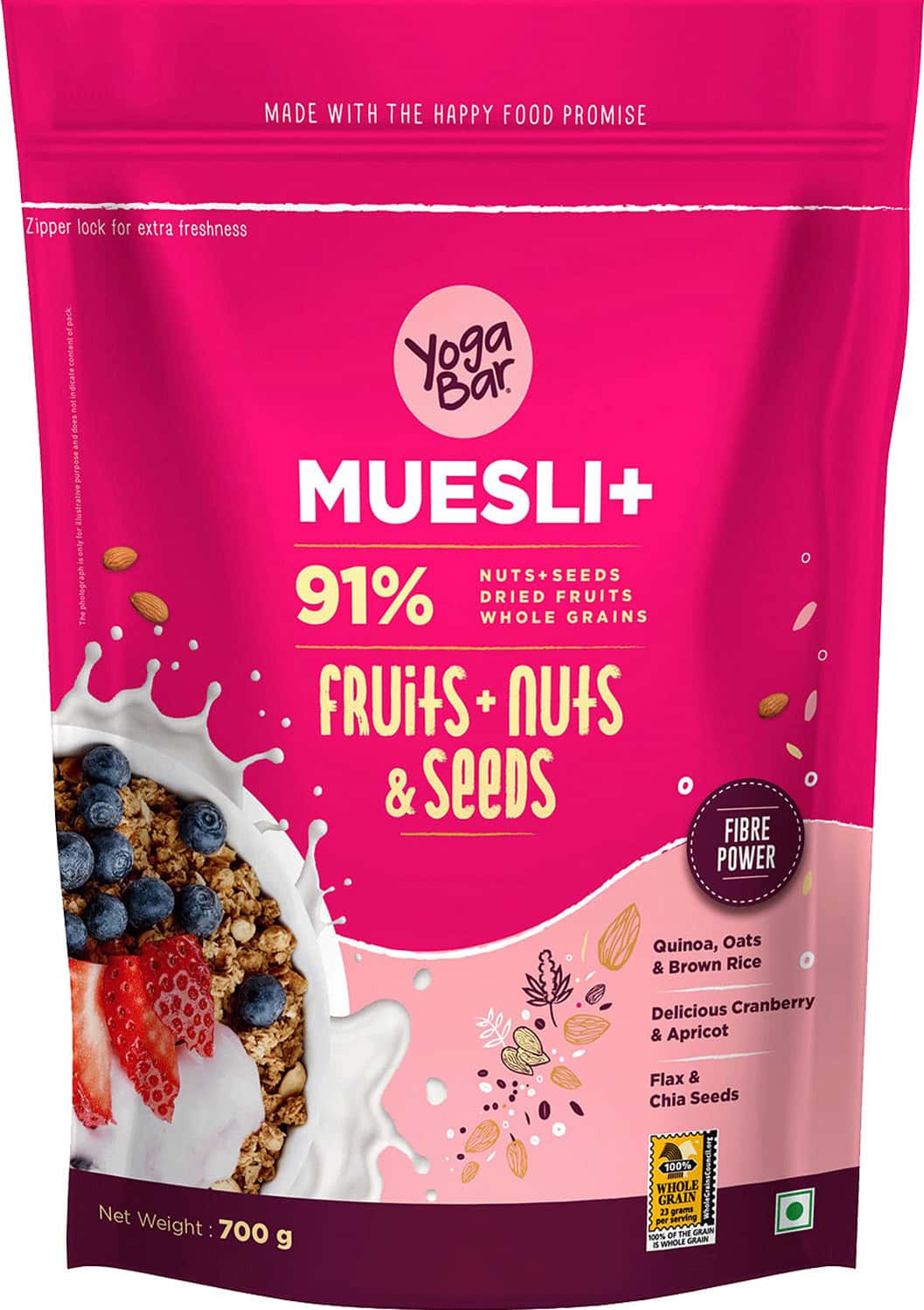 Yogabar Fruit And Nut Muesli 700g