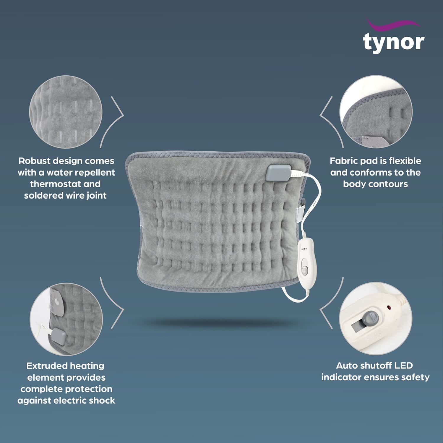 Buy TYNOR HEATING PAD, GREY, MINI, 1 UNIT Online & Get Upto 60 OFF at