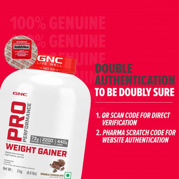 Gnc Pro Performance Weight Gainer - 6.6 Lbs 3 Kg (Double Chocolate)