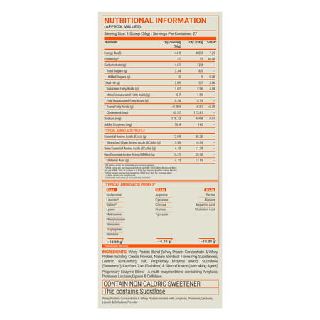 Fuelone Whey Max (Chocolate | 1Kg) | Whey Protein Concentrate | Creatine Monohydrate (100G)