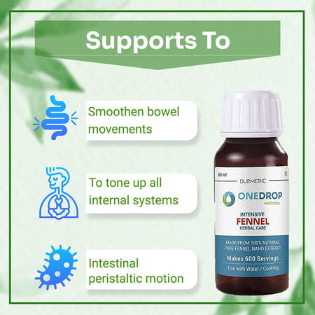 Durmeric Onedrop Fennel Seed Oil - 60 Ml