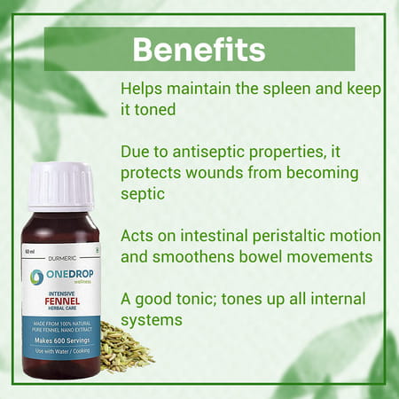 Durmeric Onedrop Fennel Seed Oil - 60 Ml