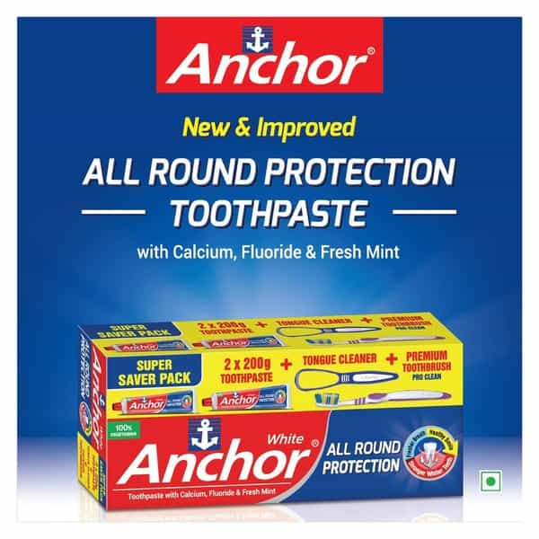 Anchor All Round Protection Tooth Paste (200 Gm X 2)