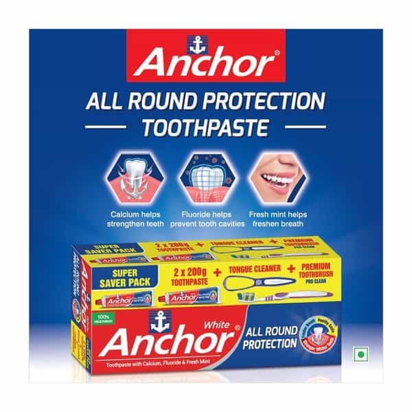 Anchor All Round Protection Tooth Paste (200 Gm X 2)
