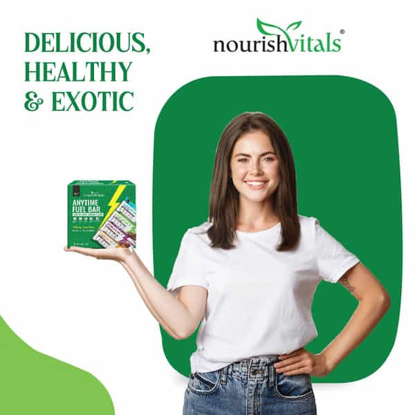 Nourishvitals Anytime Fuel Dates Bar Super Energy Bar No Added Flavors 5 Assorted Bars X 40G Each
