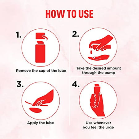 Manforce Lube Lubrication Gel For Unisex Water-Based Gel Strawberry Flavoured 60ml X Pack Of 4