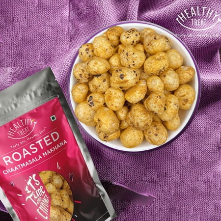 Healthy Treat Roasted Makhana- Pudina | Chaatmasala | & Tomato Tangy 180g