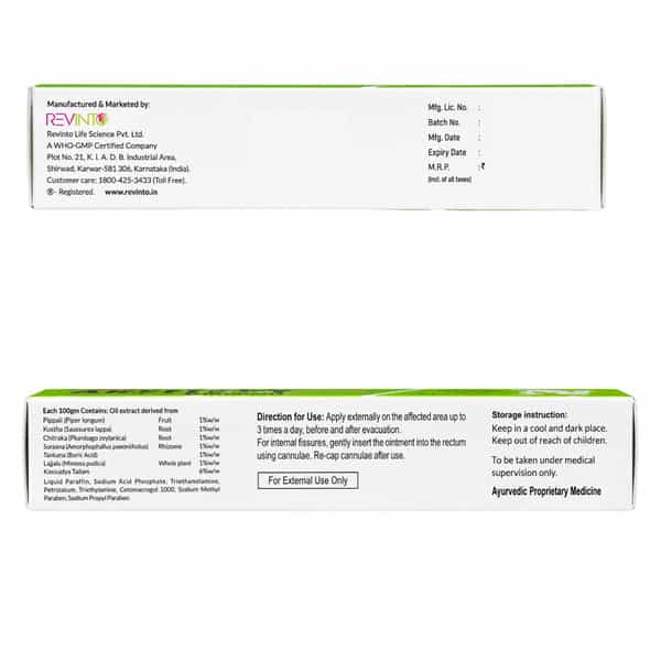 Revinto Arshopy Ointment | Fast Relief For Piles |30Gm Pack Of 2