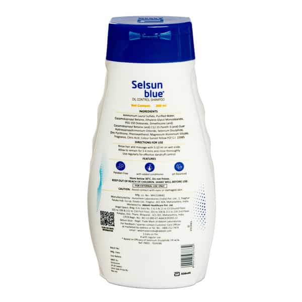 Selsun Blue Oil Control Anti Dandruff Shampoo 200Ml