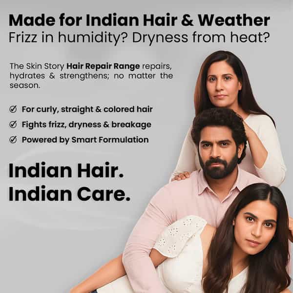 The Skin Story Sulphate Free Keratin Smooth Conditioner | For Damaged Treated Hair - 100G