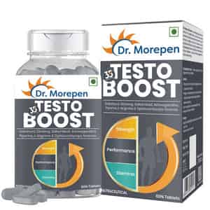 Dr. Morepen Testosterone Booster For Men Increases Energy Stamina & Muscle Growth - 60 Tablets