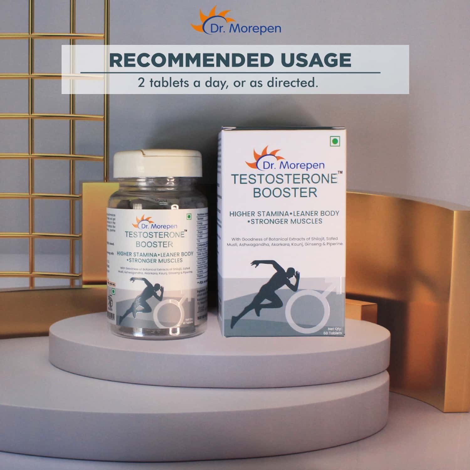 Buy DR. MOREPEN TESTOSTERONE BOOSTER FOR MEN, INCREASES ENERGY, STAMINA