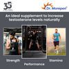 Dr. Morepen Testosterone Booster For Men Increases Energy Stamina & Muscle Growth - 60 Tablets