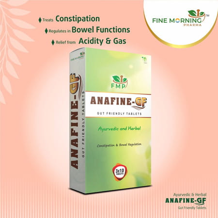 Fine Morning Pharma Ayurvedic Anafine Gf (Gut Friendly) Tablet | Useful For Constipation - 30n