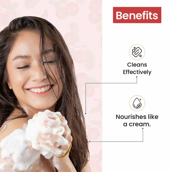 Tnw The Natural Wash Cranberry Cream Body Wash | Moisturizes & Nourishes Skin | 200Ml