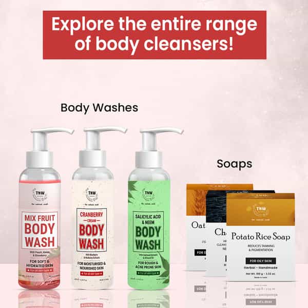 Tnw The Natural Wash Cranberry Cream Body Wash | Moisturizes & Nourishes Skin | 200Ml