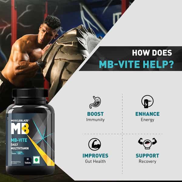 Muscleblaze Multivitamin With Immunity Boosters And Digestive Enzymes (30 Tablets)