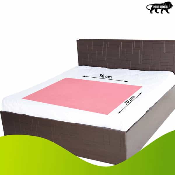 Beebaby Ultradry Baby Waterproof Bed Protector / Dry Sheet - Small 50 X 70 Cm (Baby Pink)