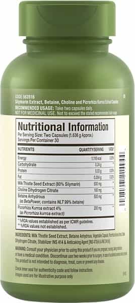 Gnc Herbal Plus Liver Support - 60 Vegetarian Capsules