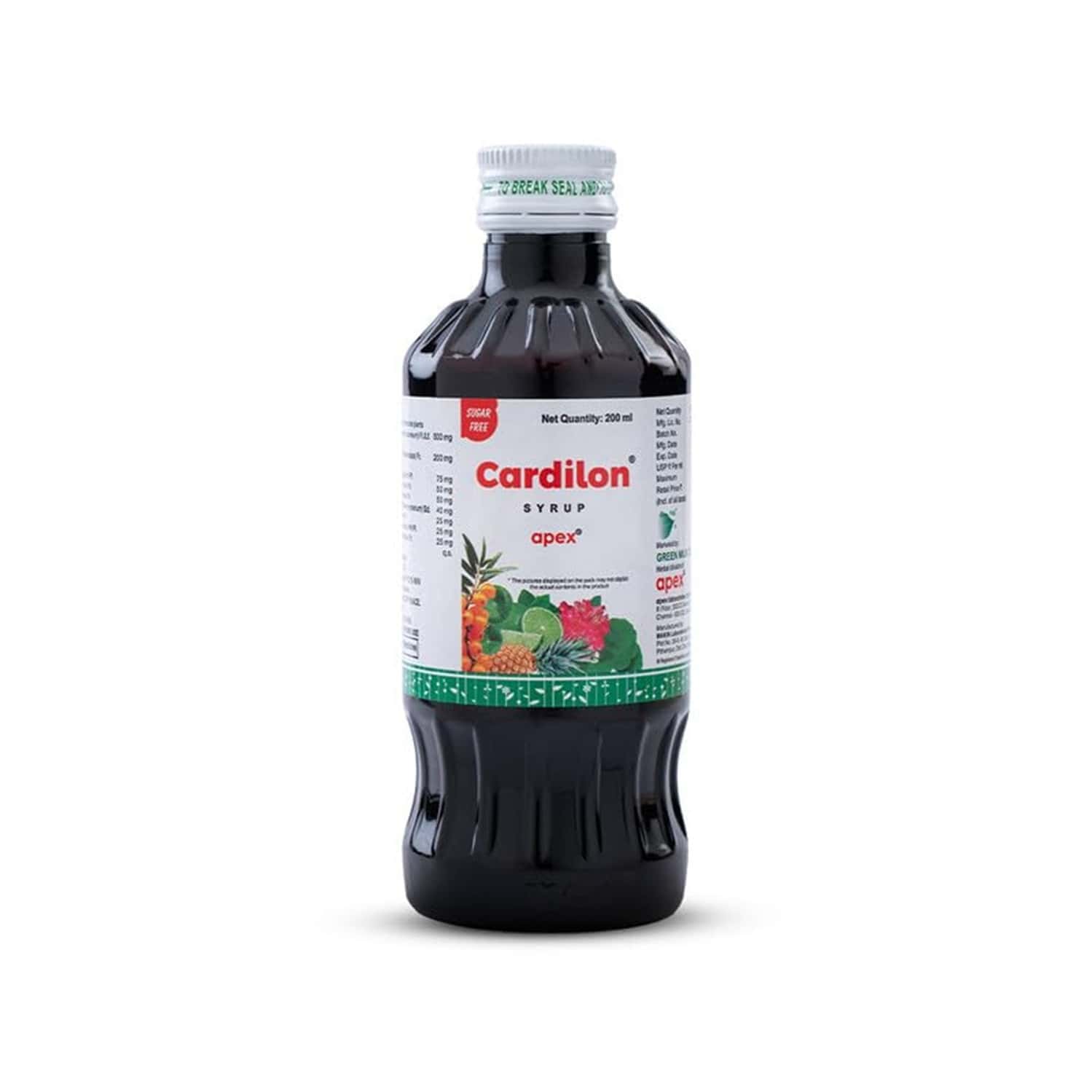 Green Milk Cardilon Syrup | Ayurvedic Heart Tonic For Heart Health & Healthy Circulation | 200 Ml