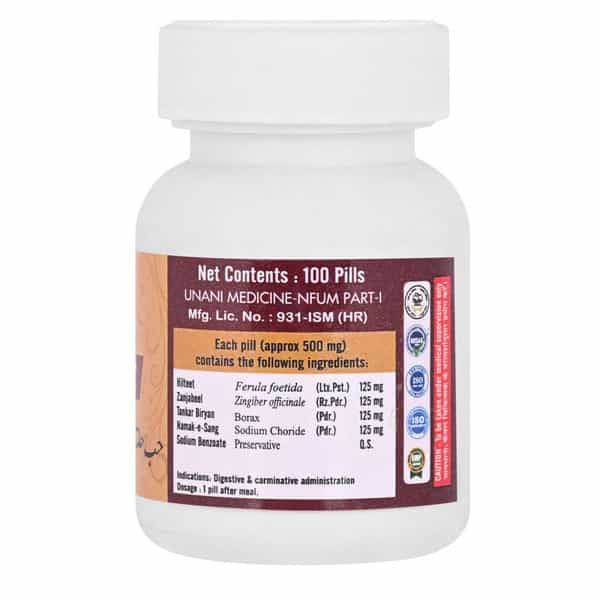 Cipzer Habbe Haltit 100 Pills | Supports Digestion & Helps Relieve Gas| Acidity & Stomach Discomfort