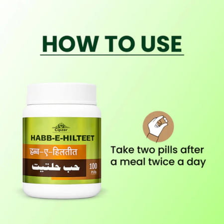 Cipzer Habbe Haltit 100 Pills | Supports Digestion & Helps Relieve Gas| Acidity & Stomach Discomfort