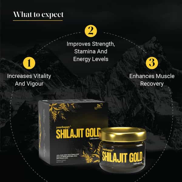 Yourhappylife Triple Strength Shilajit Gold Resin - 20G