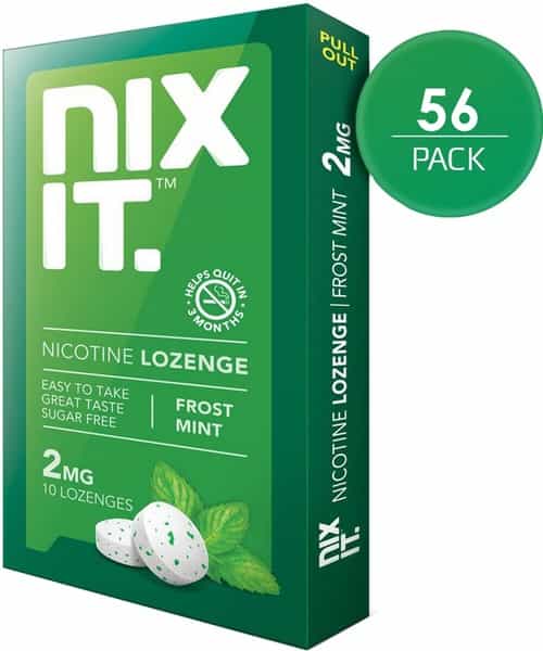 Nixit Nicotine Frost Mint Lozenges 2Mg Sugar Free (Pack Of 56) - Helps Quit Smoking