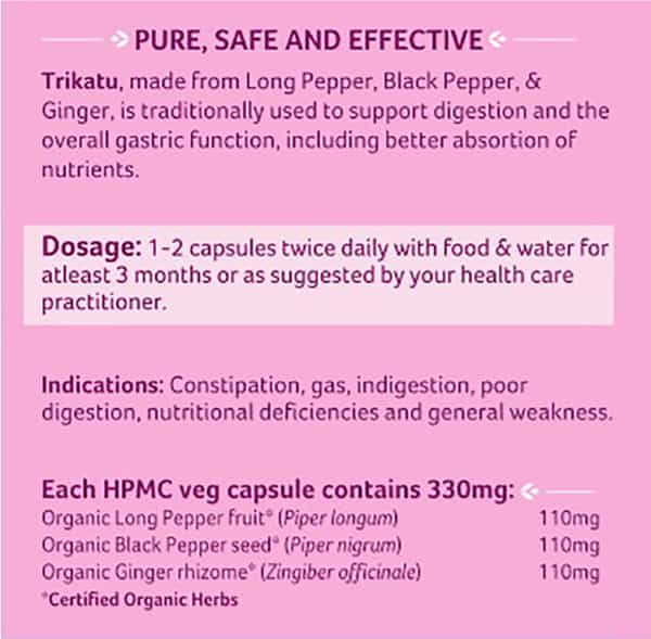 Organic India Trikatu Capsule 60