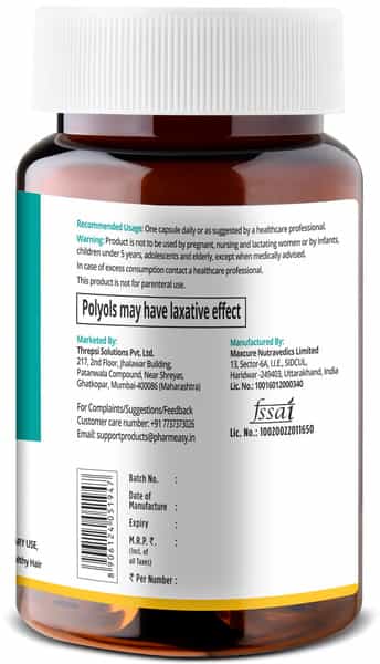 Pharmeasy Vitamin E - Helps Reverse Skin Ageing - Maintains Heart Eye & Brain Health - Bottle Of 60