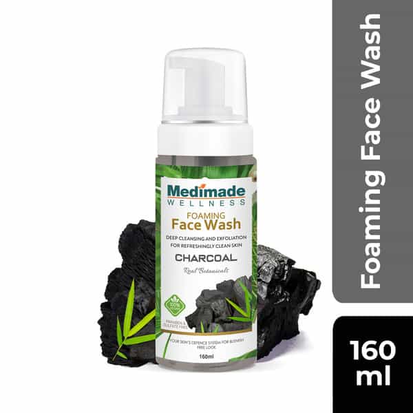 Medimade Activated Charcoal Foaming Face Wash - 160 Ml