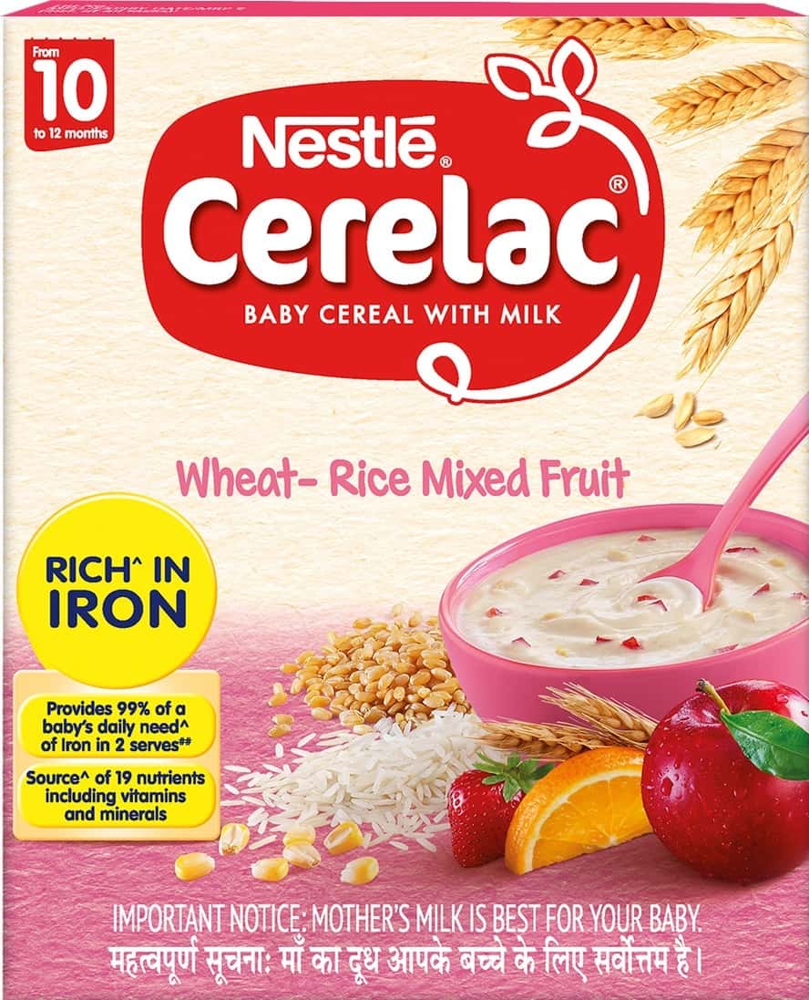 Buy NESTLE CERELAC BABY CEREAL WITH MILK WHEATRICE MIXED FRUIT BABY