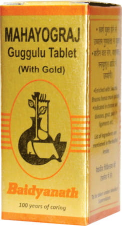 Baidyanath Asli Ayurved Swarn Mahayograj Guggulu With Gold 10 Tablets