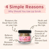 Coco Crush Rose Coconut Lips Scrub For Lightening & Brightening Dark Lips - 25G