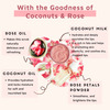 Coco Crush Rose Coconut Lips Scrub For Lightening & Brightening Dark Lips - 25G