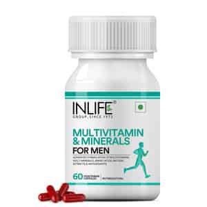 Inlife Multivitamins & Minerals Amino Acids Antioxidants With Ginseng Extract For Men 60 Capsules