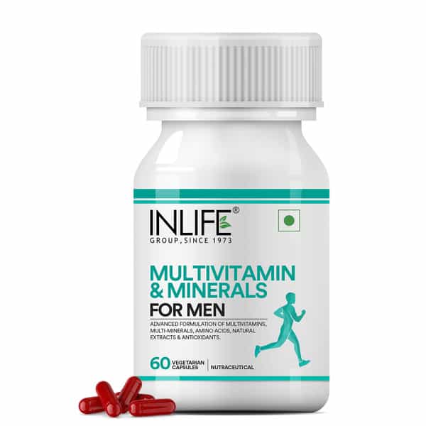 Inlife Multivitamins & Minerals Amino Acids Antioxidants With Ginseng Extract For Men 60 Capsules