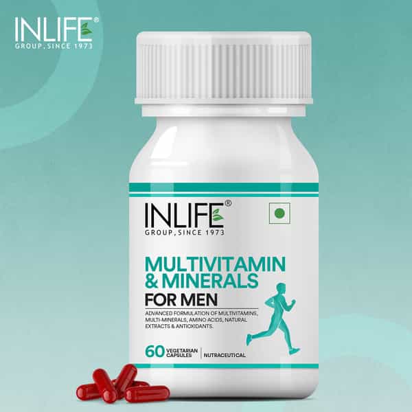 Inlife Multivitamins & Minerals Amino Acids Antioxidants With Ginseng Extract For Men 60 Capsules