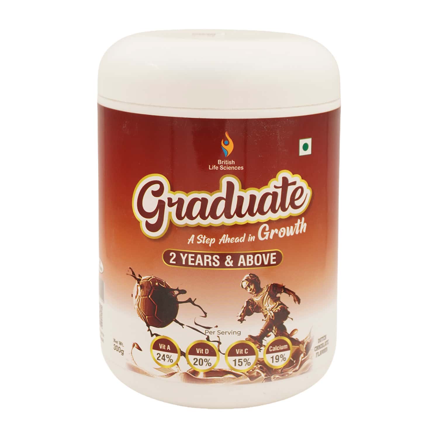 Graduate Dutch Chocolate Flavour 2 Years And Above Jar Of 300gm Powder