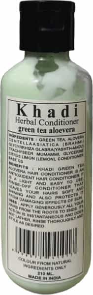 Khadi Herbal Green Tea Aloevera Conditioner 210Ml