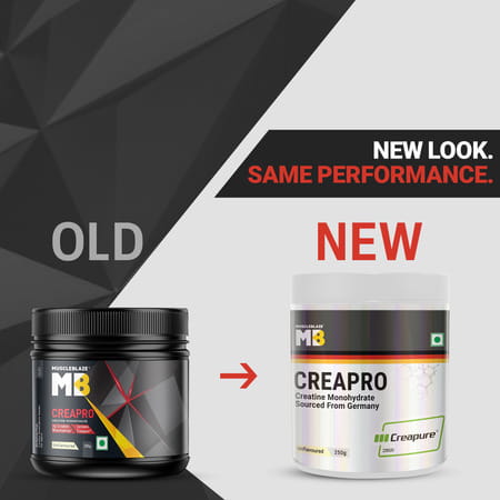 Muscleblaze Creapro Creatine Monohydrate With Creapure (Unflavoured | 83 Servings | 250g)