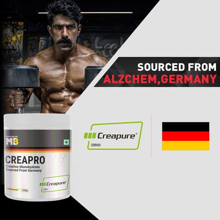 Muscleblaze Creapro Creatine Monohydrate With Creapure (Unflavoured | 83 Servings | 250g)