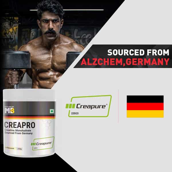 Muscleblaze Creapro Creatine Monohydrate With Creapure (Unflavoured | 83 Servings | 250G)