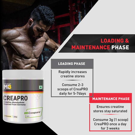 Muscleblaze Creapro Creatine Monohydrate With Creapure (Unflavoured | 83 Servings | 250g)