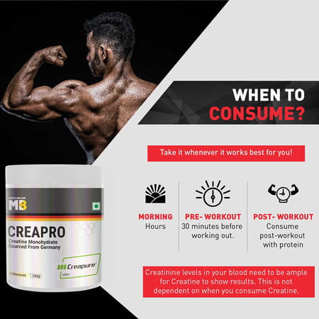 Muscleblaze Creapro Creatine Monohydrate With Creapure (Unflavoured | 83 Servings | 250g)