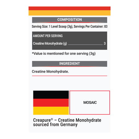 Muscleblaze Creapro Creatine Monohydrate With Creapure (Unflavoured | 83 Servings | 250g)